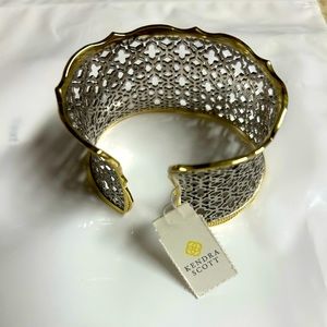 NWT Kendra Scott Candice Cuff Bracelet Filigree Mix